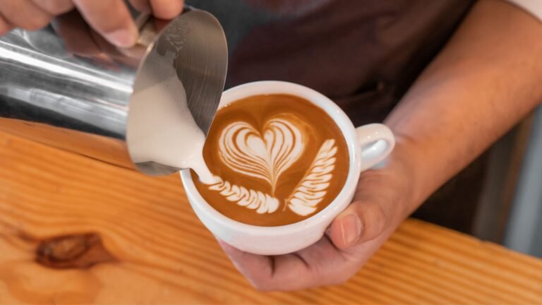 Barista Making Latte Art