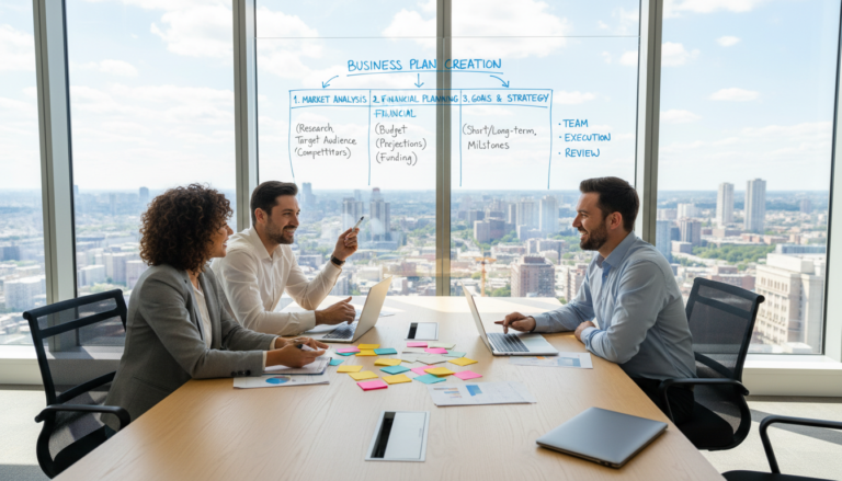 how to create a business plan for beginners step by step